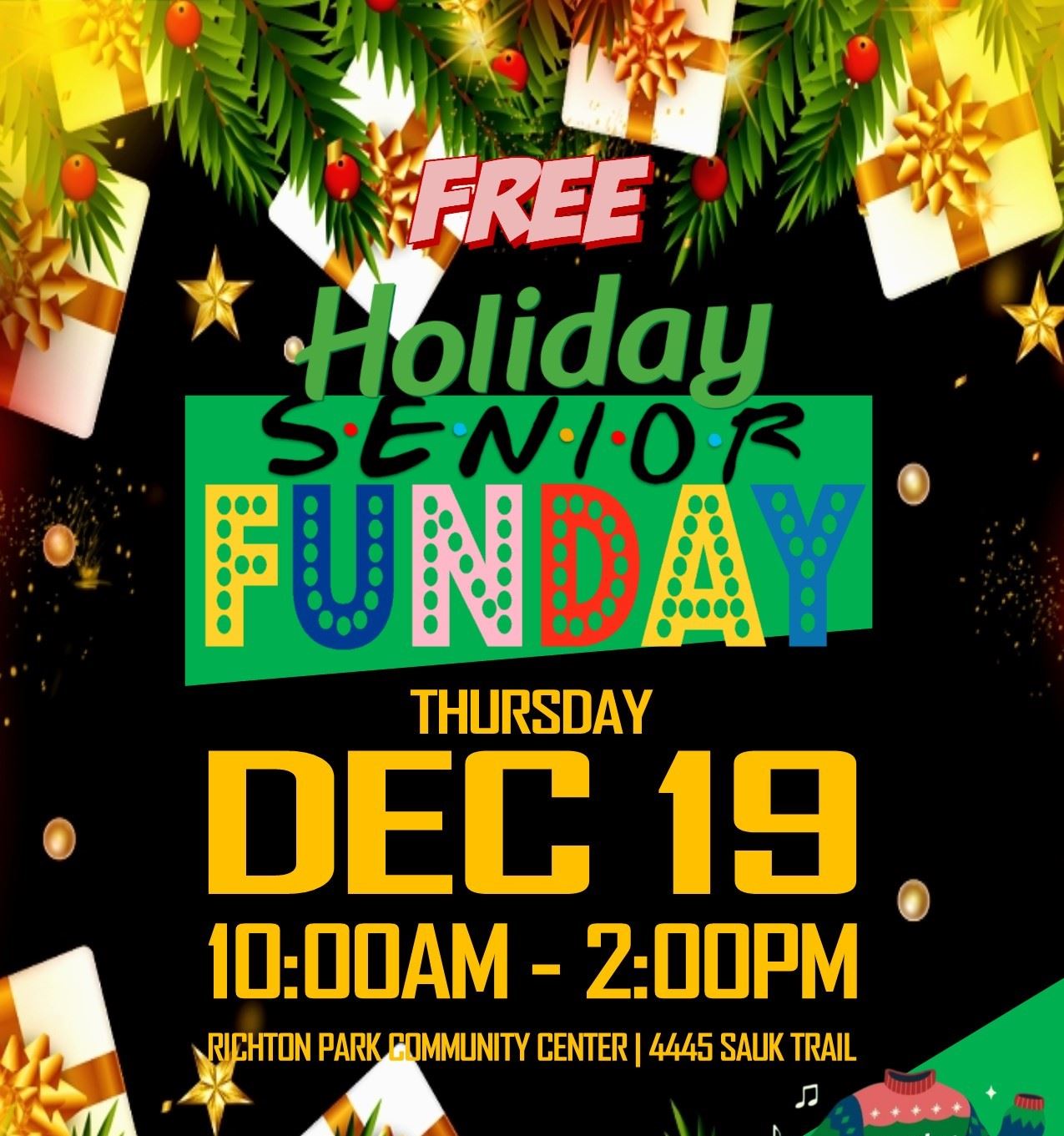 SeniorFunDay. Holiday 2024 sq