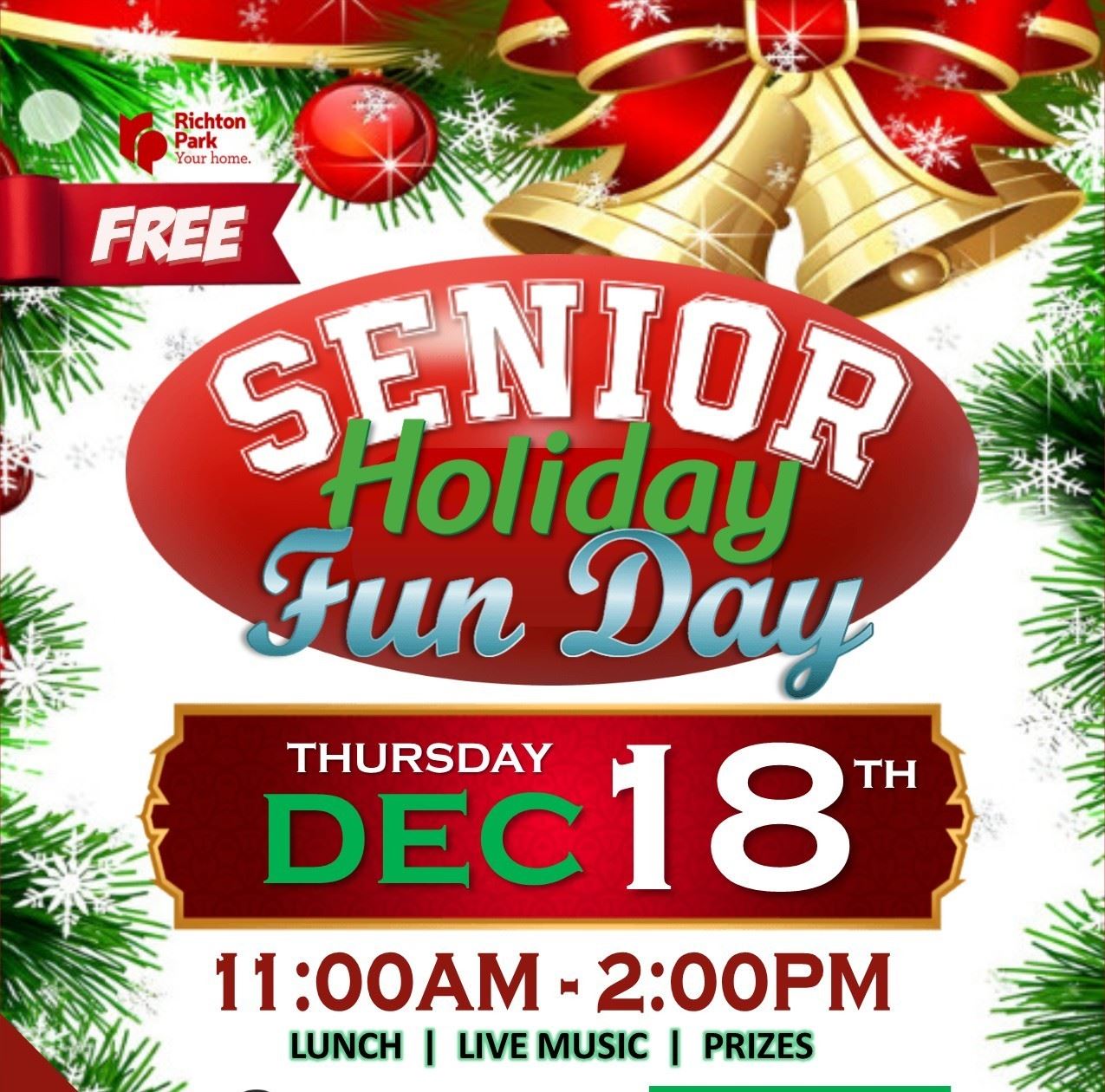 SeniorFunDay. Holiday 2025 sq